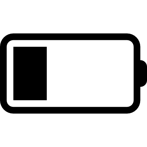 Low battery energy storage battery low battery icon
