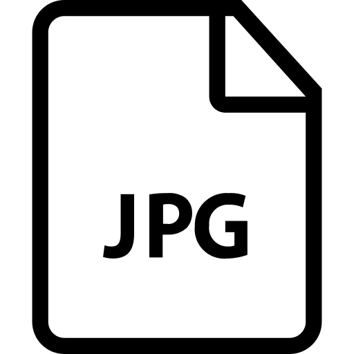 Jpg format document extension icon