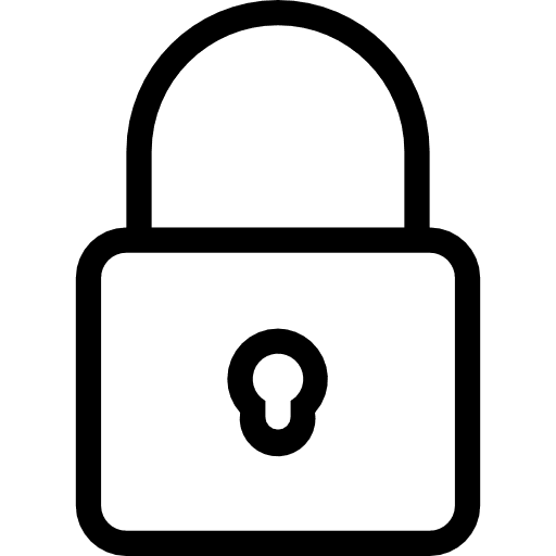 Padlock padlock locked tools and utensils icon