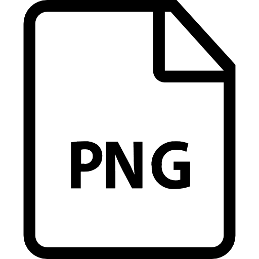 Png document extension format icon