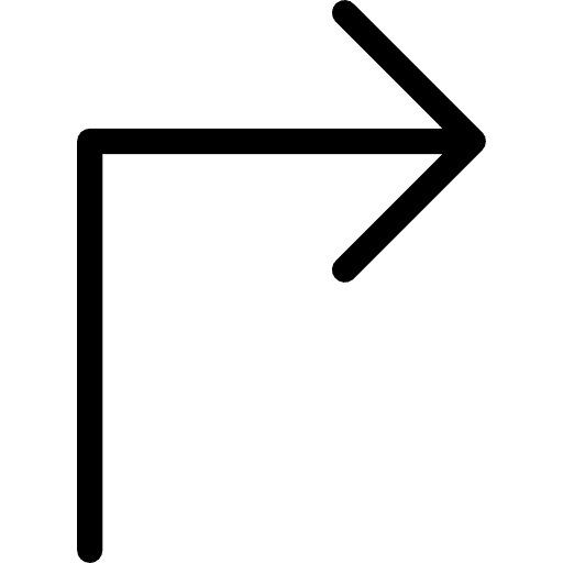 Turn right orientation turn right direction icon