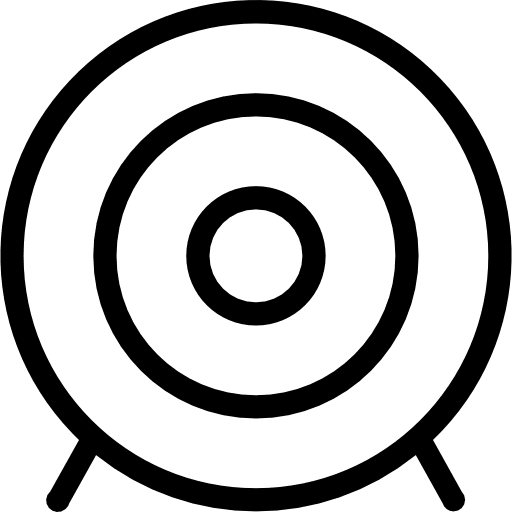 Target weapons darts target icon