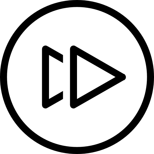 Fast forward direction arrows multimedia option icon