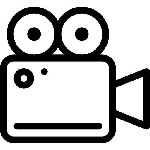 Video camera film movie cinema icon