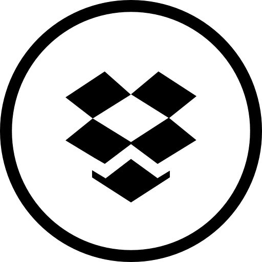 Dropbox logotype social network brand icon