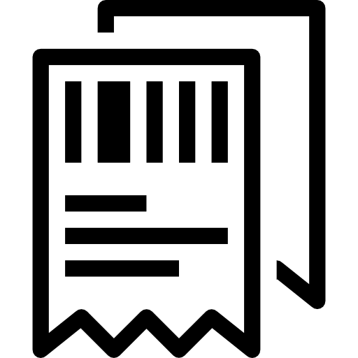 Invoice payment commerce business icon