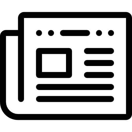 Newspaper newspaper news report journal icon