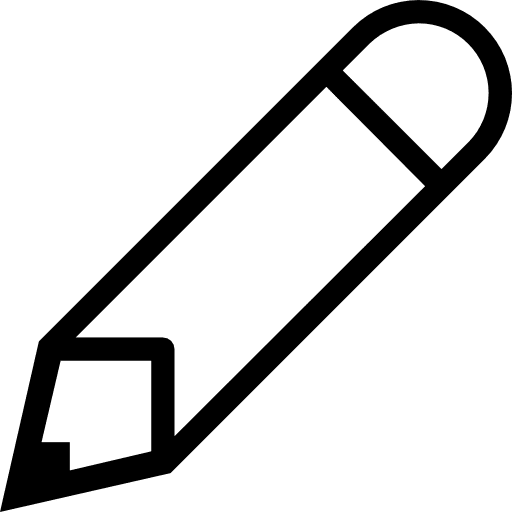 Pencil writing pencil tools and utensils icon