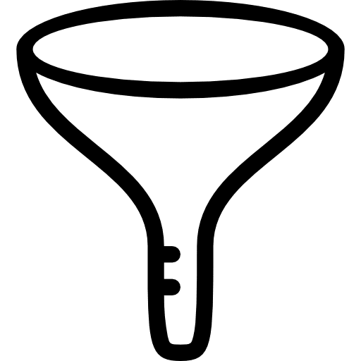 Funnel tool filter tools and utensils icon