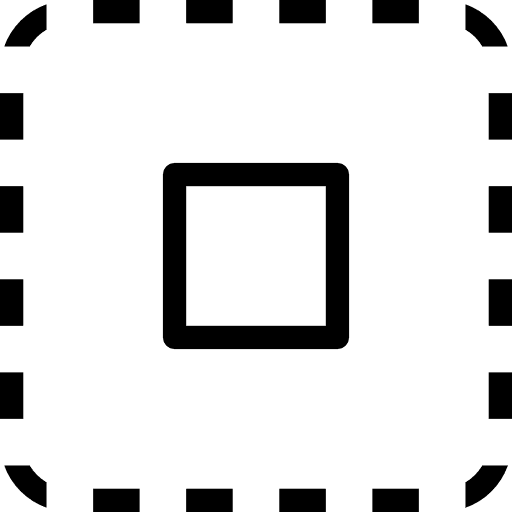 Square checking button square icon