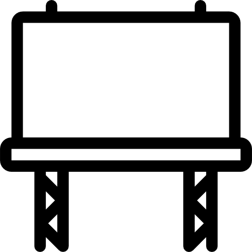 Billboard buildings advertising billboard icon