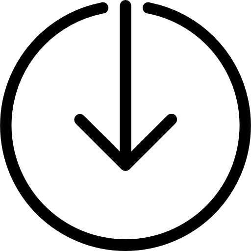 Download direction multimedia download icon