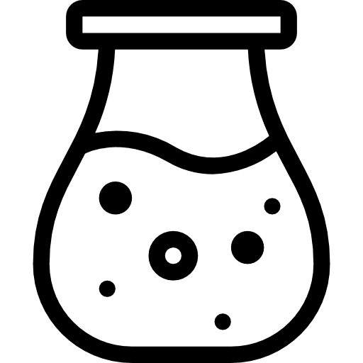 Flask chemical science flask icon