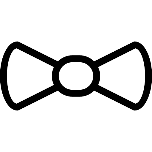 Bow tie bow tie elegant clothing icon