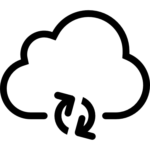 Cloud computing cloud computing multimedia option interface icon