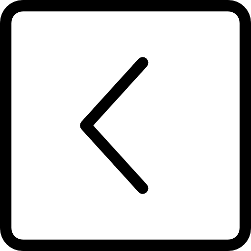 Left arrow back return previous icon