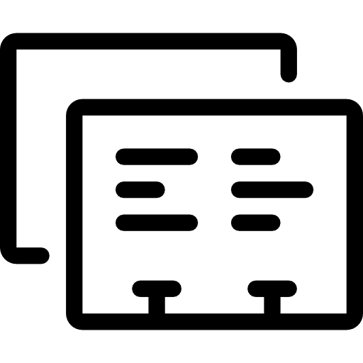 Business card identification pass business icon