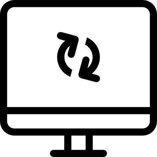 Computer monitor screen computer icon