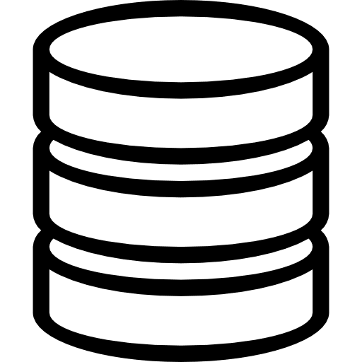 Database technology network storage icon