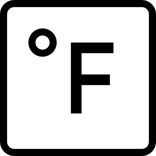 Fahrenheit degrees mercury fahrenheit icon