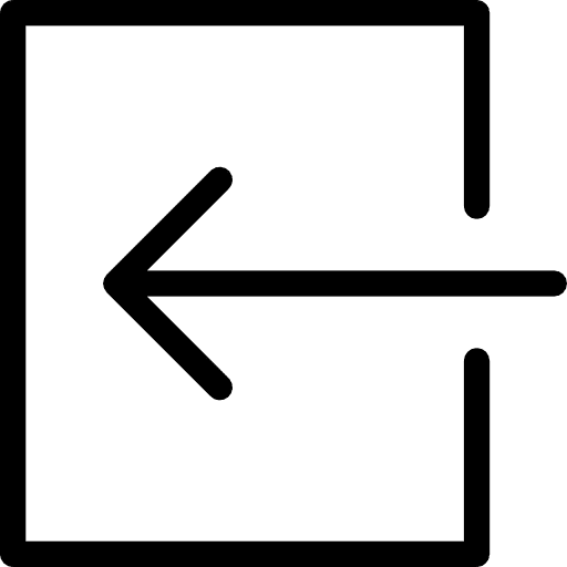 Login left arrow arrows multimedia option icon