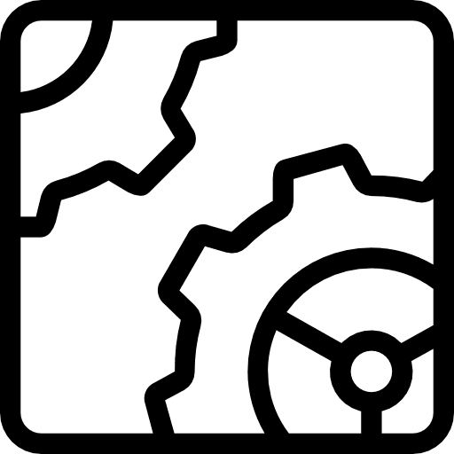 Gear configuration cogwheel tools and utensils icon