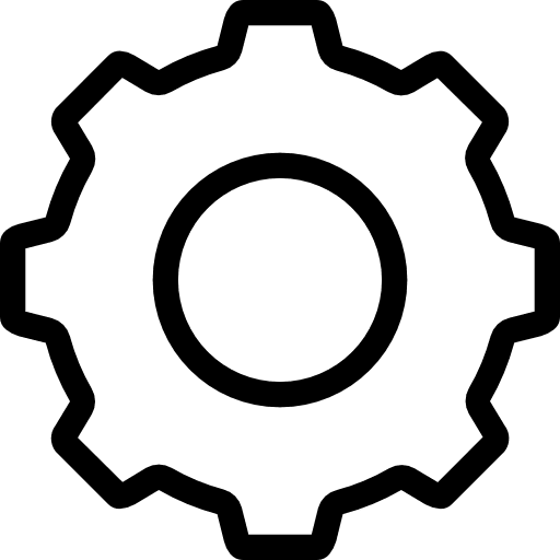 Gear tools and utensils gear cogwheel icon