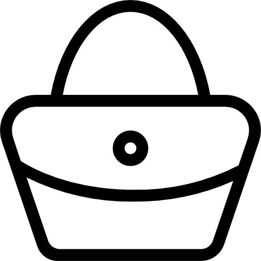 Handbag bag femenine handbag icon