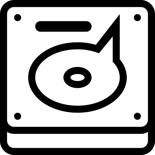 Hard drive technology electronic drive icon