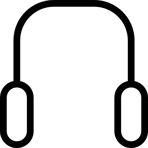 Headphones earphones audio headphones icon