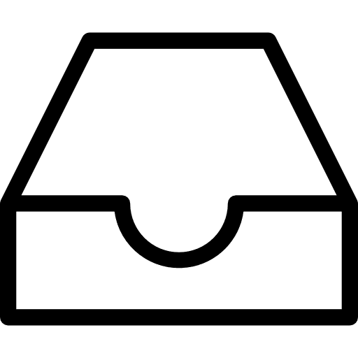 Inbox received interface email icon