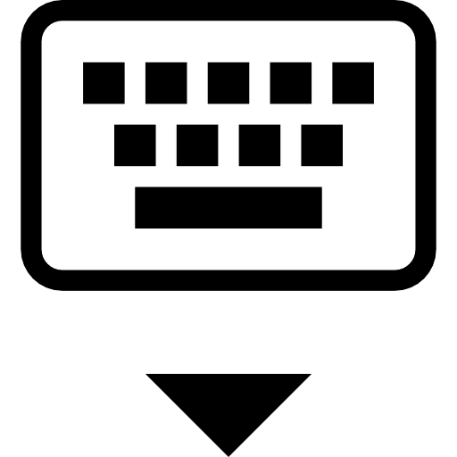 Keyboard electronic keyboard technology icon