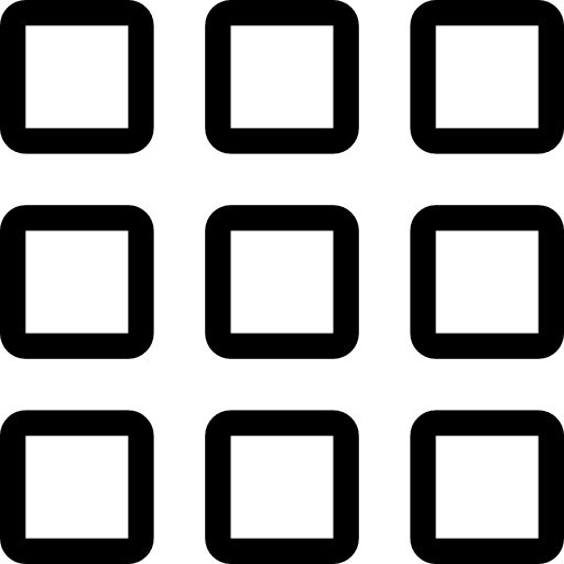 Layout display square multimedia icon