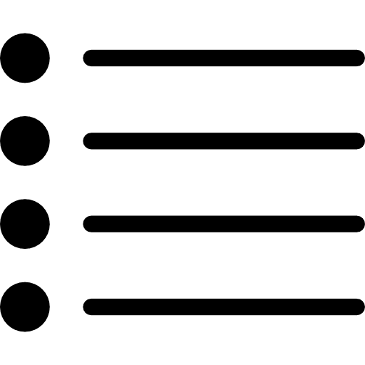 List text lines archive bullet point icon