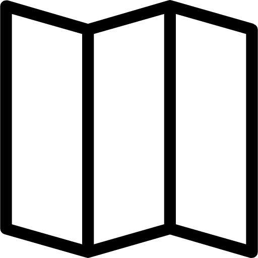 Map geography location interface icon