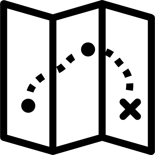 Map interface orientation position icon