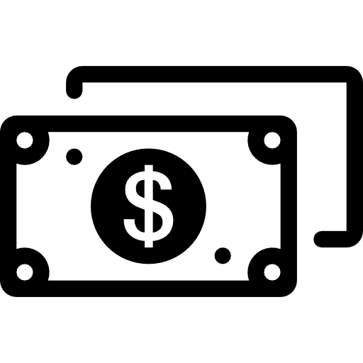 Dollar business currency bank icon