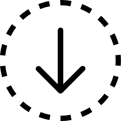 Down arrow multimedia option multimedia download icon