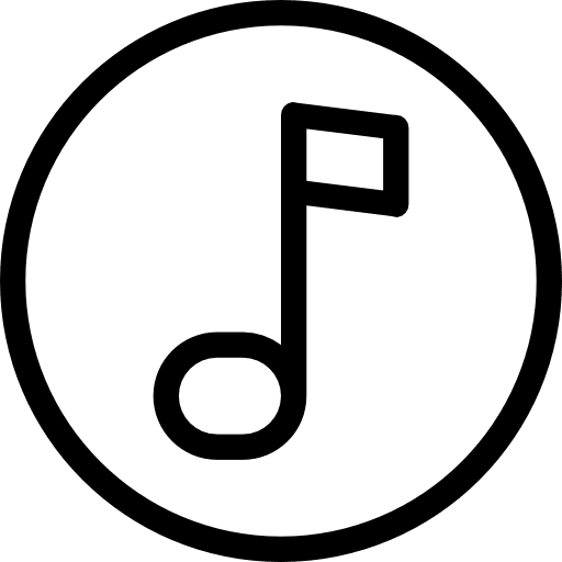 Music interface quaver music player icon