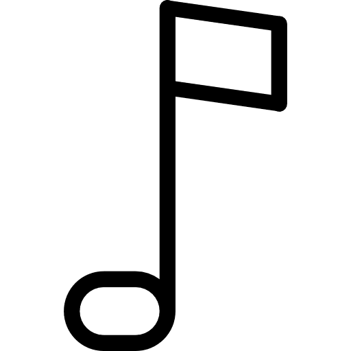 Music quaver musical note music icon