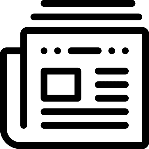 Newspaper interface newspaper journal icon