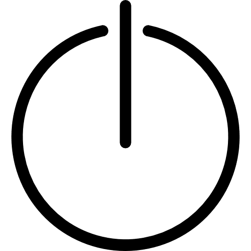 Power multimedia multimedia option power on icon