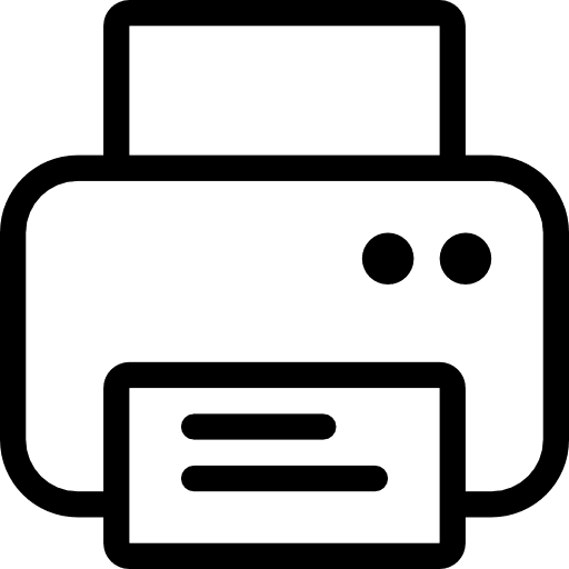 Printer printing printer paper icon