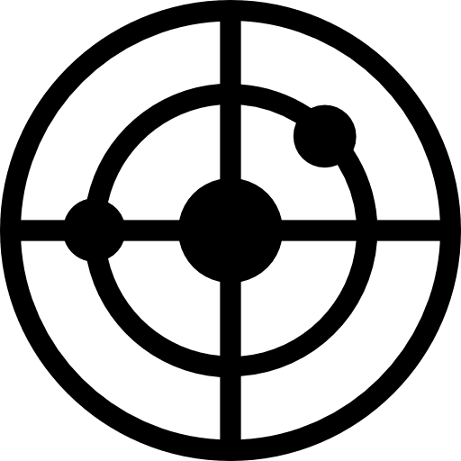 Radar area radar positional icon