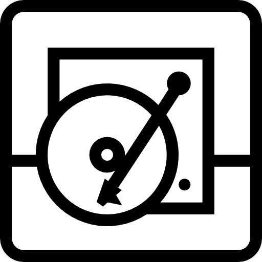 Turntable record player technology vinyl icon