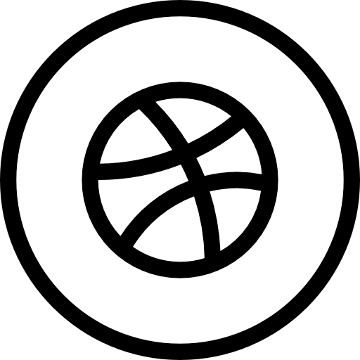 Dribbble logotype logos logo icon