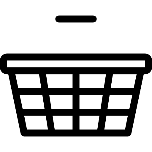 Shopping basket online store shopper supermarket icon