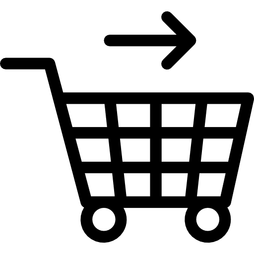 Shopping cart shopping store online shop commerce icon