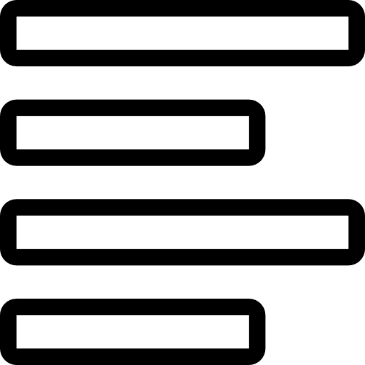 Align left symbol align left option icon