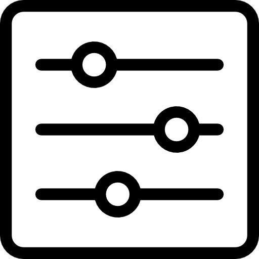 Settings adjustment controls adjust icon